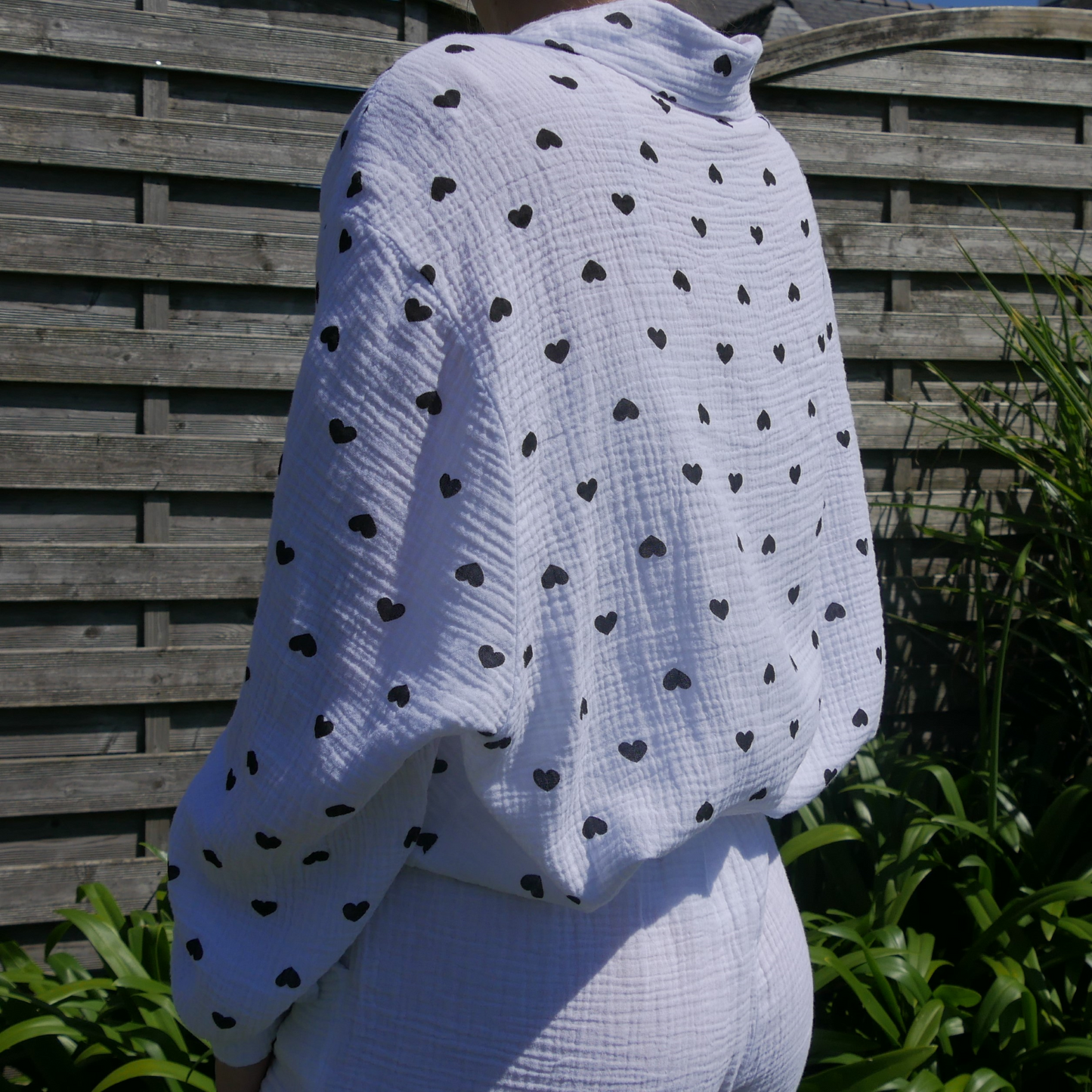 Chemises gaze de coton coeur
